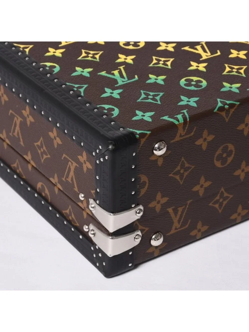 Louis Vuitton Special Order Trunk Case 45 President Monogram Illusion Brown